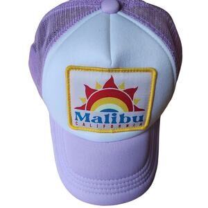 Malibu‎ Lavender and White Trucker Hat Youth Barbiecore
